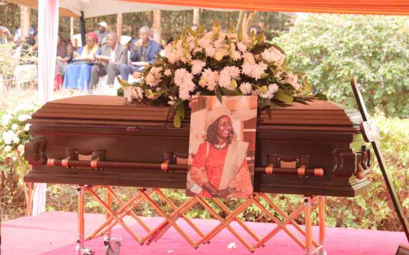 Dr Mutiso was our valued inspiration, family says during burial