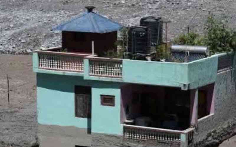 The blue 'miracle house' that survived Nepal's devastating floods