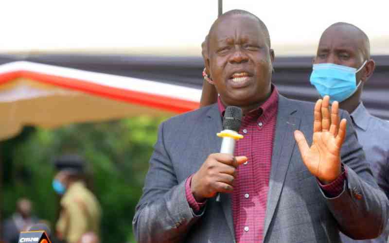 Former CS Fred Matiang'i: Stop taking credit for Uhuru's projects