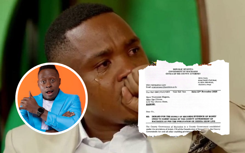 Machakos County Govt slaps Obinna with demand letter after interview with Sammy Kioko
