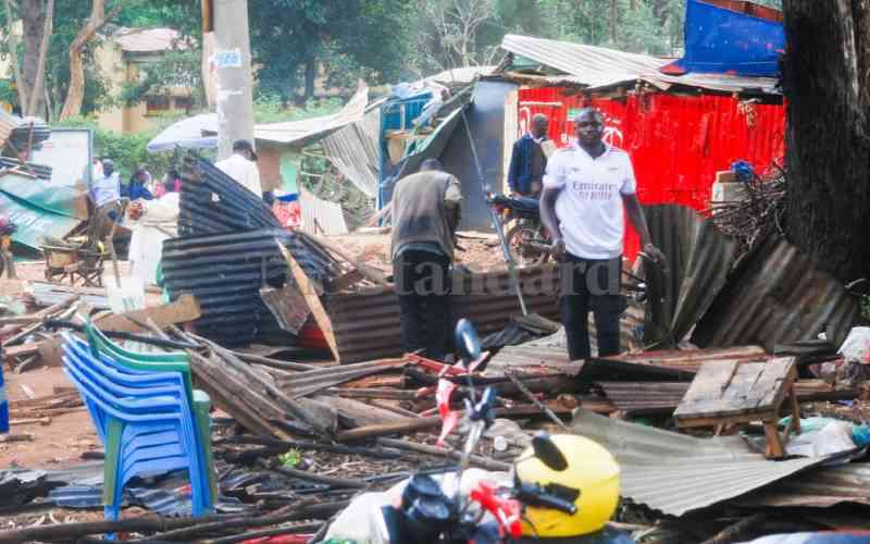 Traders count losses after KeNHA demolishes stalls on major road