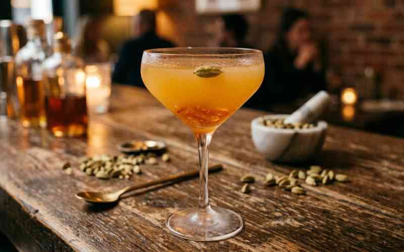 Cocktail bar: Bitter Orange and cardamom martini