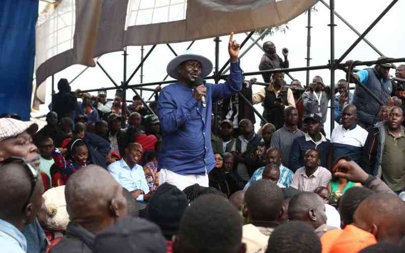Odinga: Prepare for Tuesday's demos