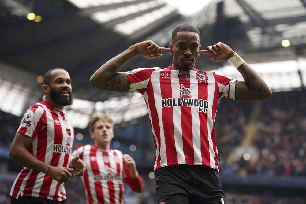 Toney who scored twice to give Brentford 2-1 win over Man City charged with breaching betting rules