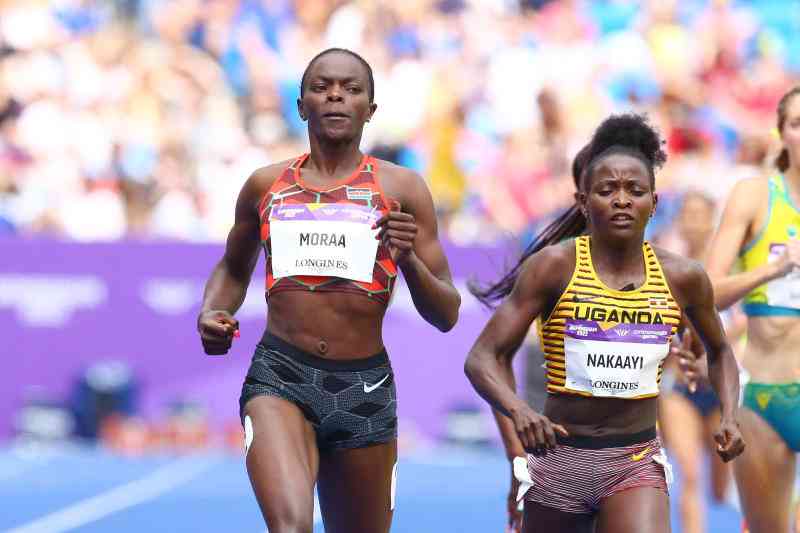 Kinyamal storms into 800m final, Moraa finishes last