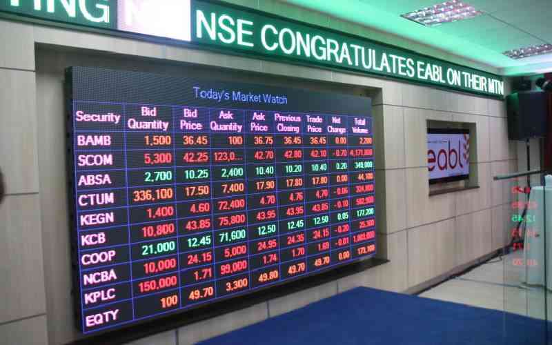 Millionaire investors hit big as NSE sheds Sh653b in six months
