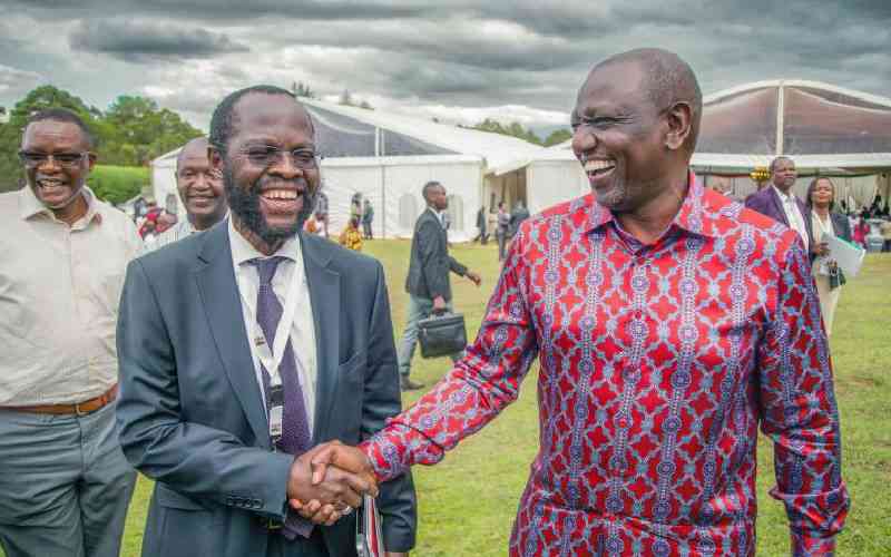 William Ruto storms Raila Odinga's stronghold with bag of goodies