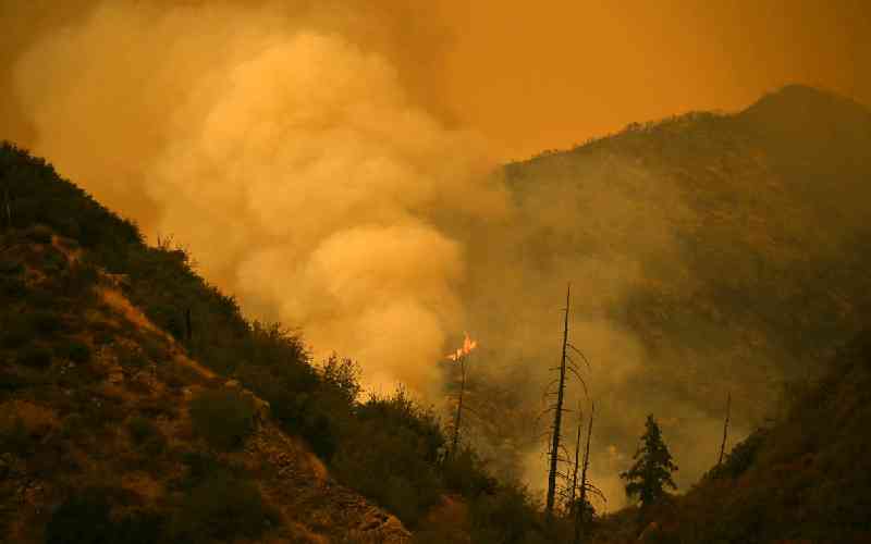 Wildfires tear through western...