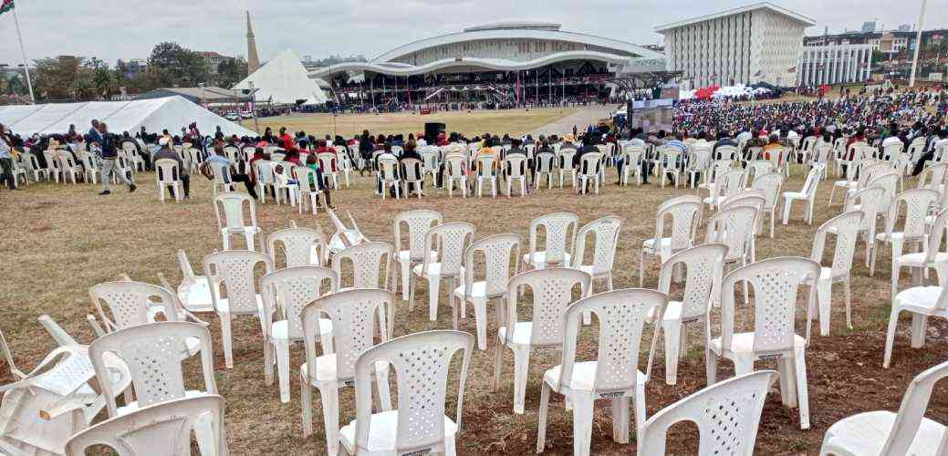 Low turnout as Ruto presides over first national ceremony as president
