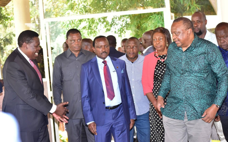 PHOTOS: Uhuru arrives in Kitale for Kijana Wamalwa's memorial as family marks 23 years