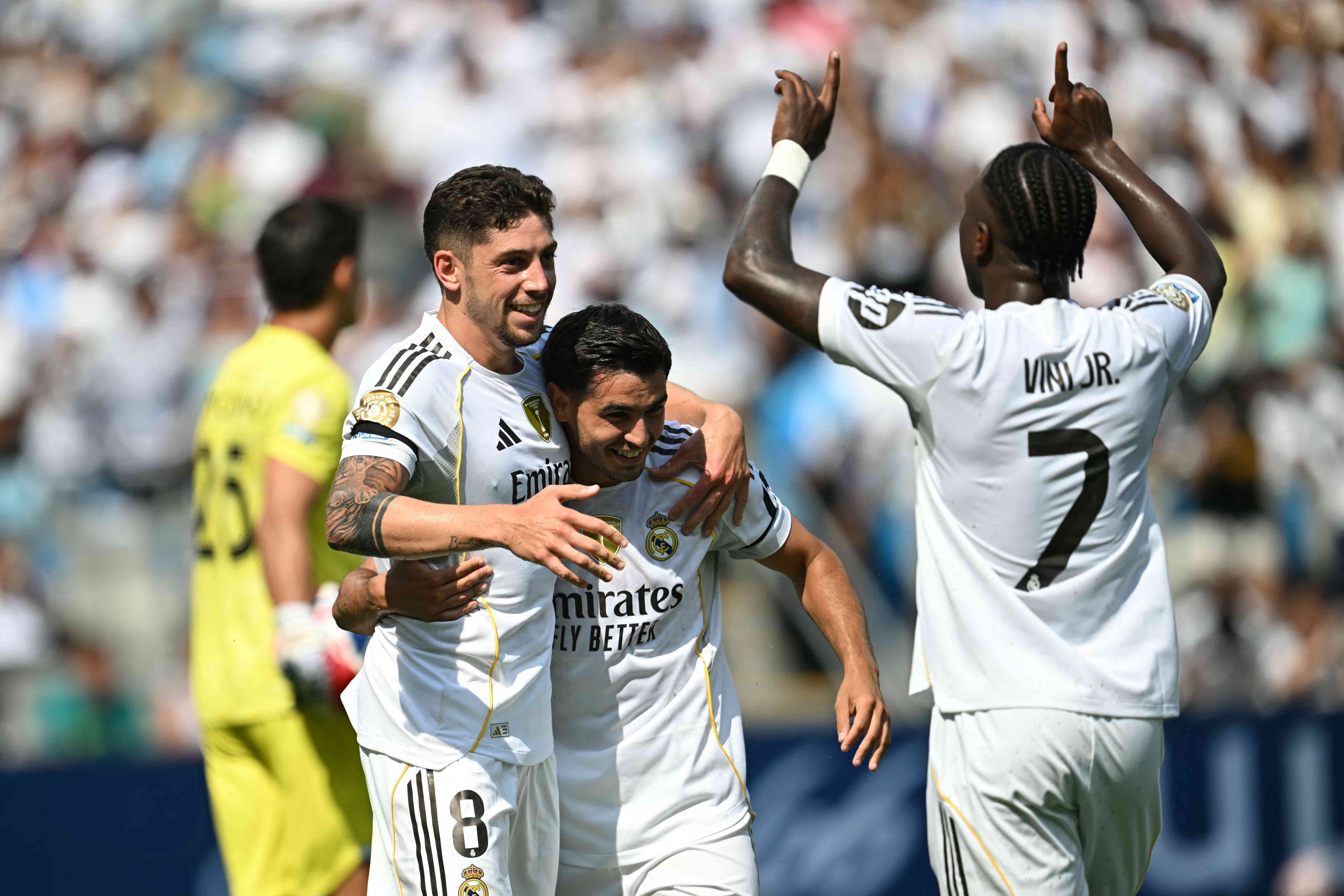 Man City hit six to reach Club World Cup last 16, Real Madrid win with 10 men