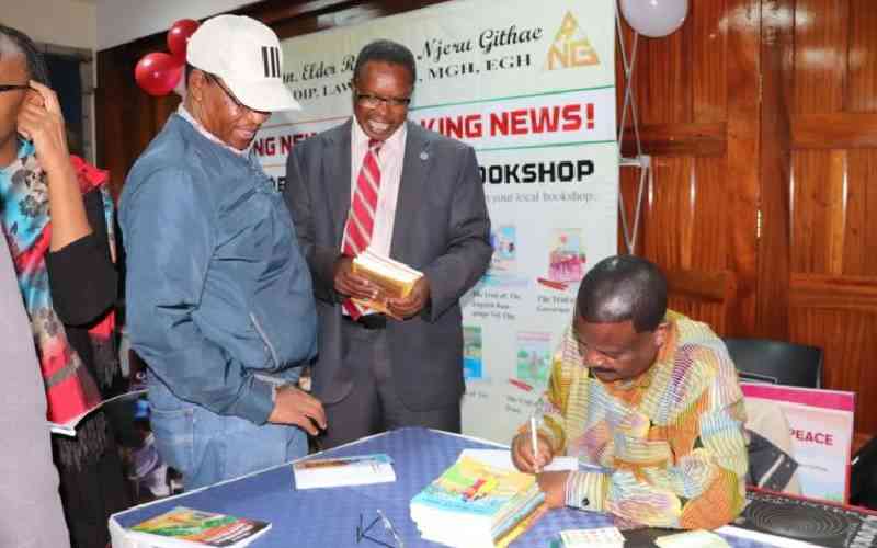 Former minister Njeru Githae launches 15 fiction books