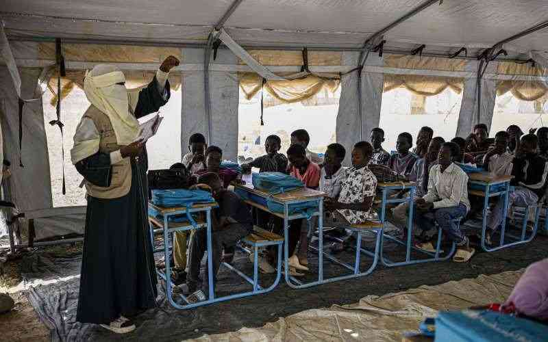 Sudanese schoolchildren race to make up for years lost to war