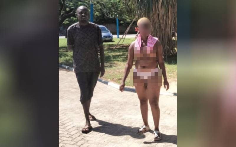Shock as woman strips and camps outside Governor Mung'aro's house