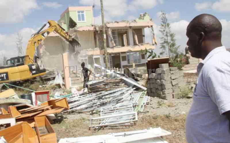 Azimio hits out at State as homes demolished following Ruto order