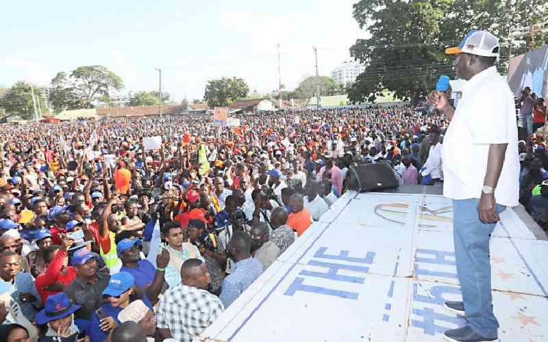 Raila Odinga: After tough campaigns, I'm now ready to face Ruto on Tuesday
