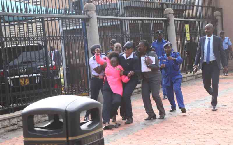 Drama as former senator Gloria Orwoba is arrested