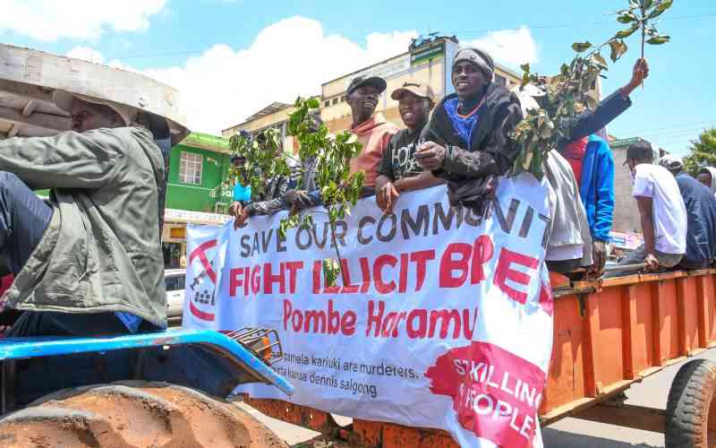Central Kenya reels as families bury sons lost to alcohol