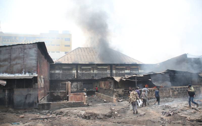 Traders suffer huge losses in Gikomba fire
