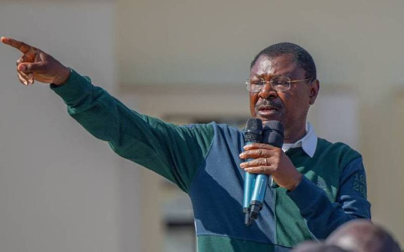 Wetang'ula tightens grip on Western as Mudavadi stays away from local politics
