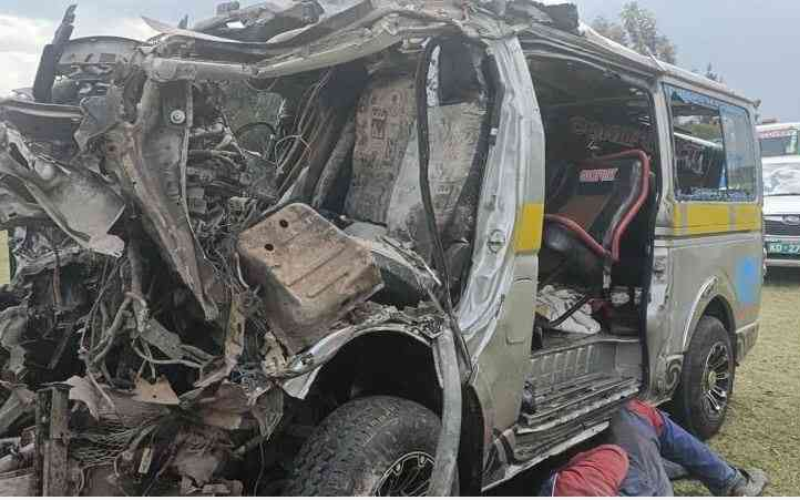 Motorist driving behind ill-fated Gilgil matatu recounts missing death by whisker: "Lucky to be alive"