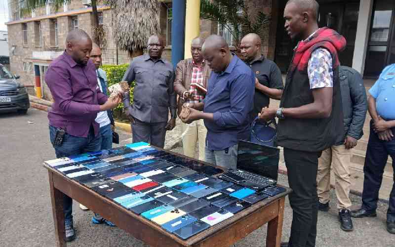 Police recover Sh3 million in stolen phones, cash in Nairobi CBD crackdown