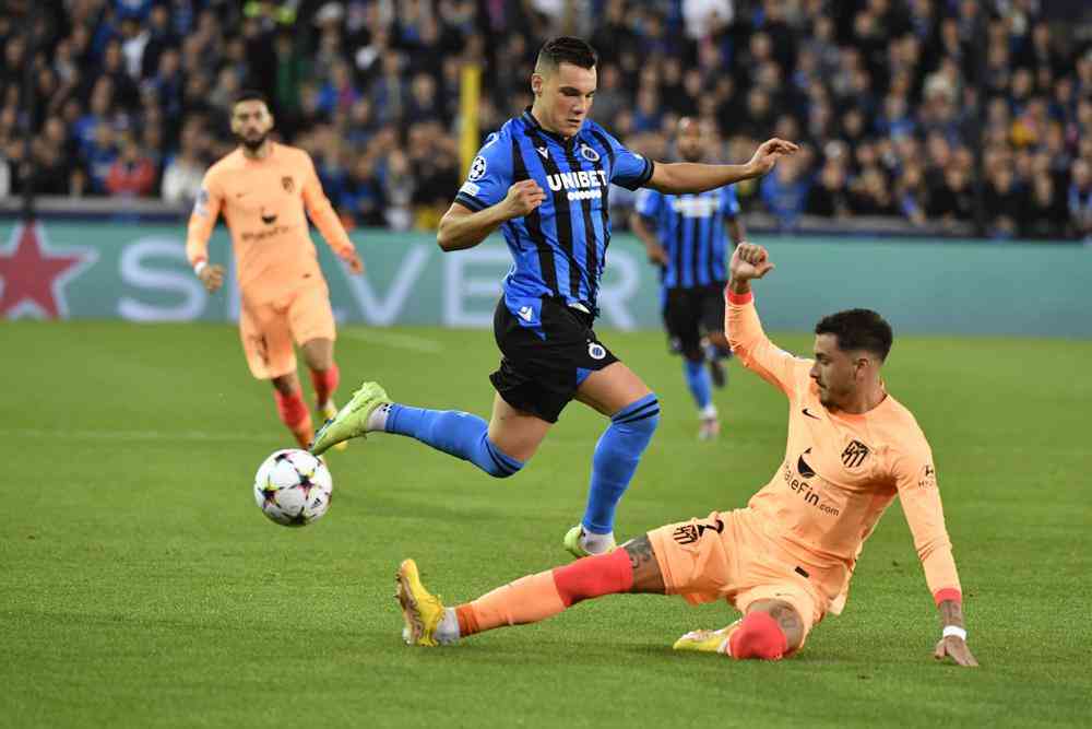 Champions League: Jutgla delivers in Club Brugge's 2-0 win against Atletico Madrid