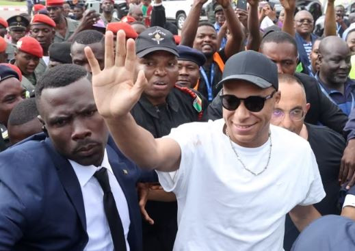 Kylian Mbappe visits father's native home in Cameroon