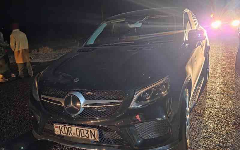 Stolen Mercedes-Benz recovered in Nairobi garage