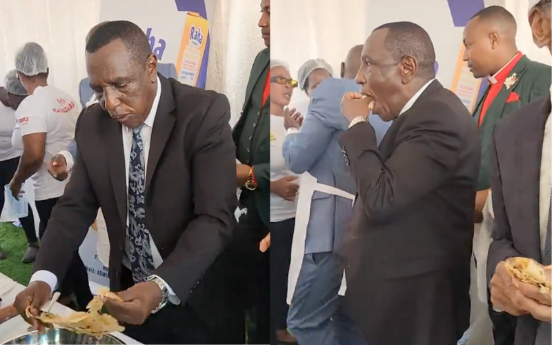 Video of nominated MP Joseph Wainaina hungrily eating chapati goes viral