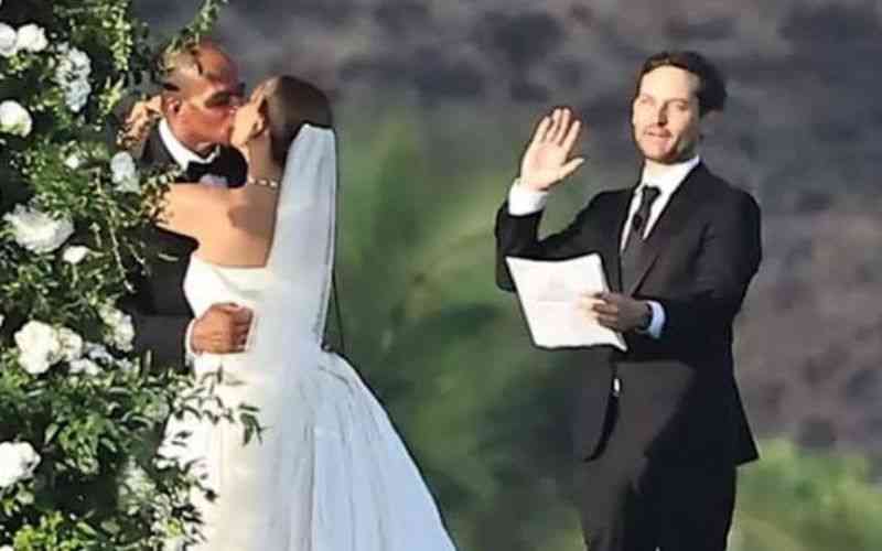 Tobey Maguire officiates ex-wife Jennifer Meyer's wedding weeks after divorce