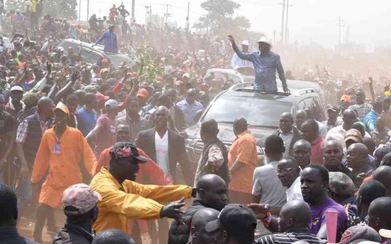 Raila of old returns to Kamukunji, and he's singing a not-so-new song of redemption