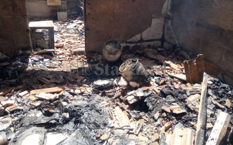 Fire razes Moi Girls High School Eldoret lab