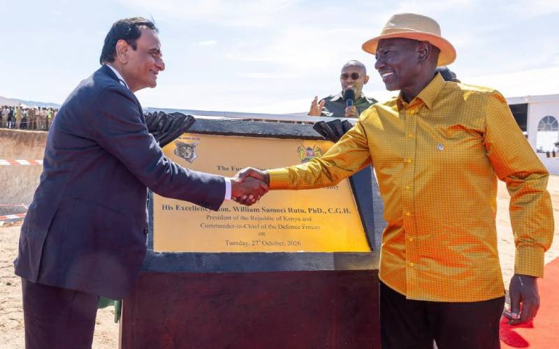 Ruto launch a Sh70 B cement plant in Kitui