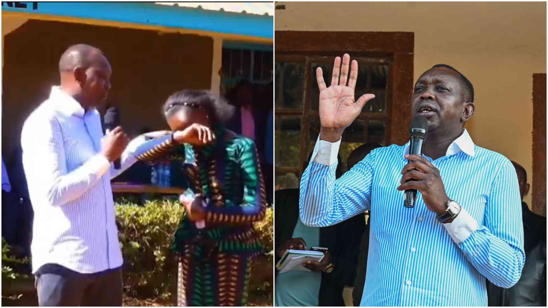 Oscar Sudi splashes Sh50k gift to volunteer teacher in  emotional video: "Nitapanga yeye atakaa vizuri"