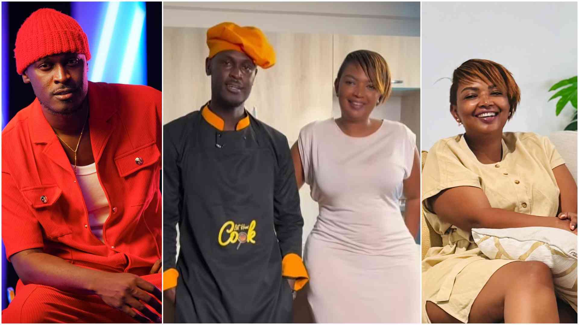 Netizens roast King Kaka for hosting Karen Nyamu on his cooking show