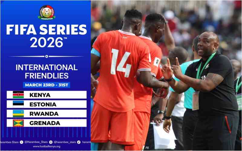Benni McCarthy's Harambee Stars set to play in FIFA Series in Kigali