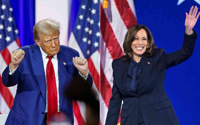 Kamala Harris arrives in Pennsylvania for crucial Trump clash