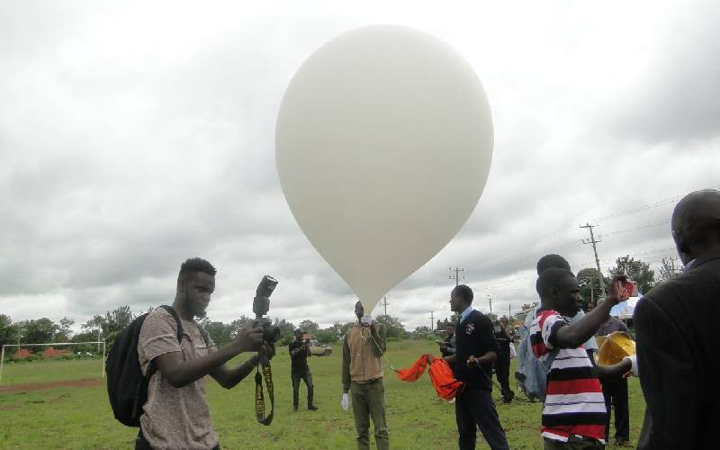 Excitement as first high altitude balloon launched in Siaya