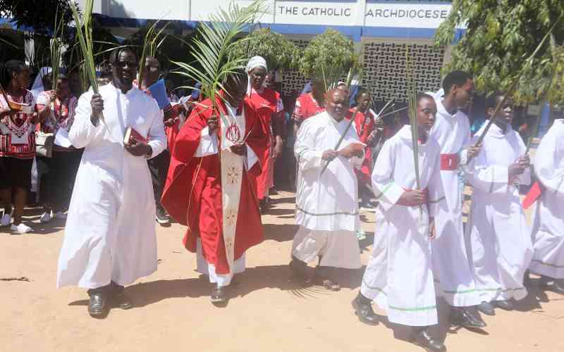 Kenyans mark Palm Sunday with calls for peace, stewardship, national unity