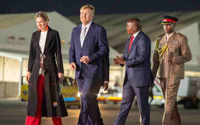 Dutch Royal family arrives in Kenya