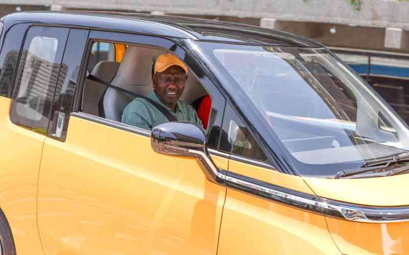 The Sh1.7m Air Yetu electric car that Ruto drove to KICC