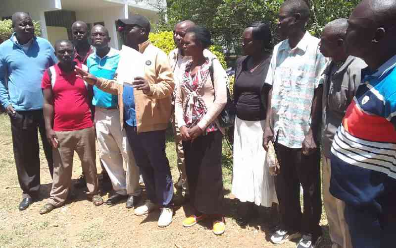 Sacked Homa Bay employees demand pay from county