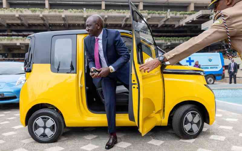 Ruto's ride to climate summit in an electric car was symbolic