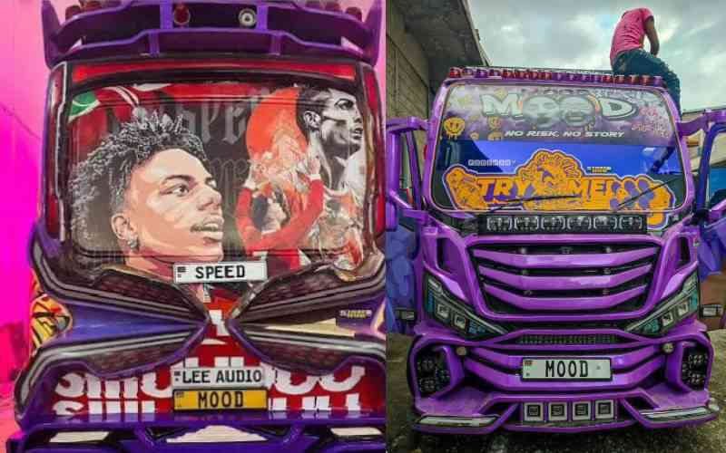 George Ruto's 'Mood' matatu debuts IShowSpeed art ahead of YouTuber's Kenya visit