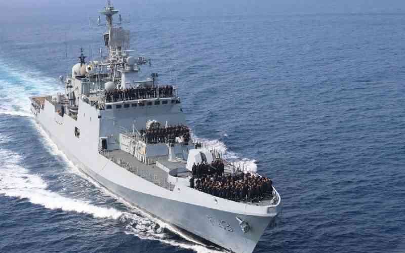 Indian Naval Ship to dock at port of Mombasa