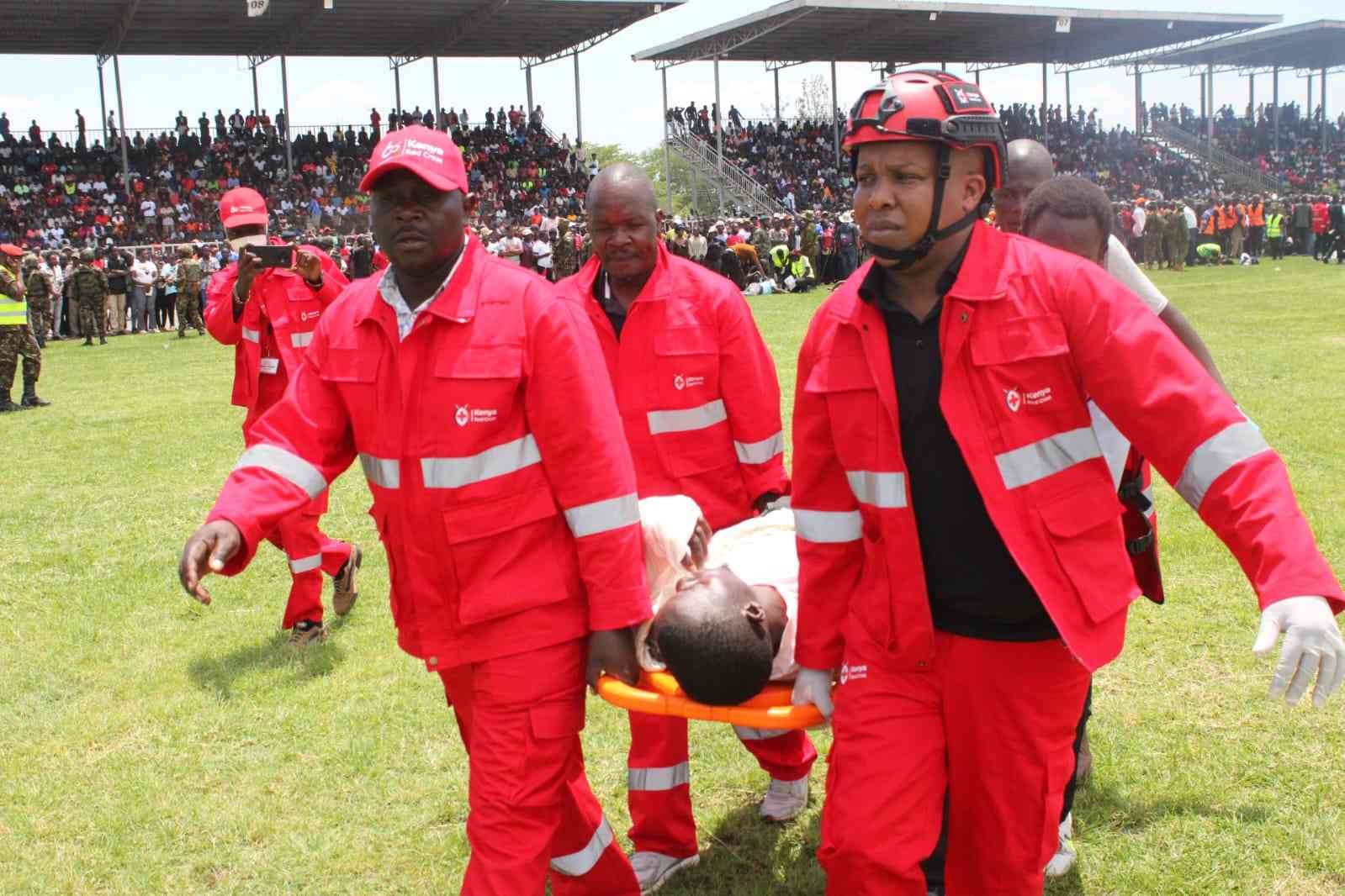 Tears, turmoil as crowds surge to view Raila's body in Kisumu