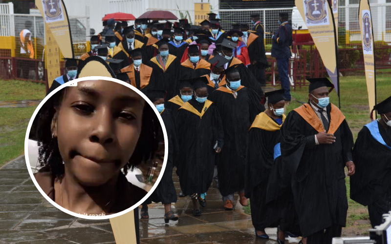 Kenyans rally behind KMTC student after revealing her family will not attend graduation