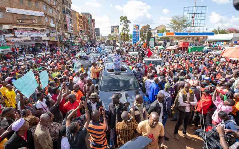 Police fail to block Raila's access to Kiambu town for protest rally