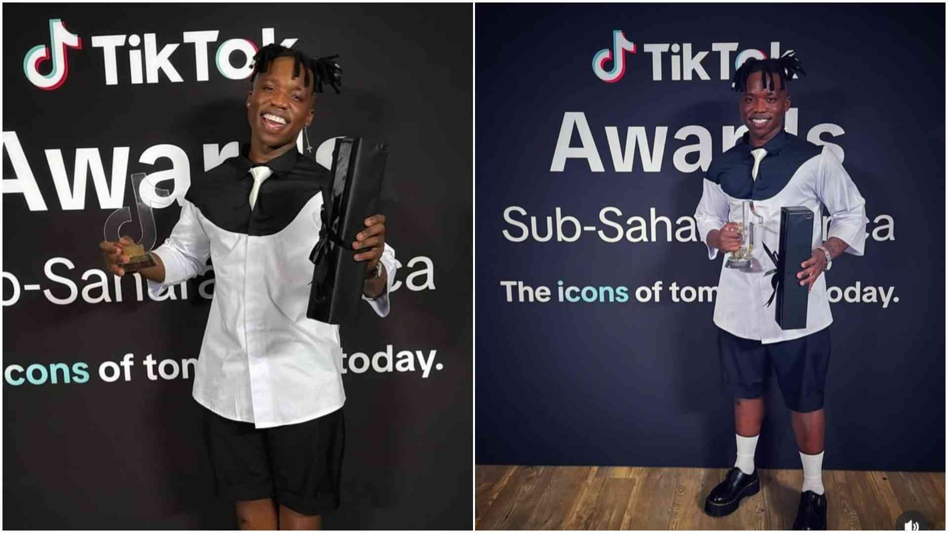 Flaqo bags TikTok Awards Sub-Saharan Africa held in SA: "My heart is full"